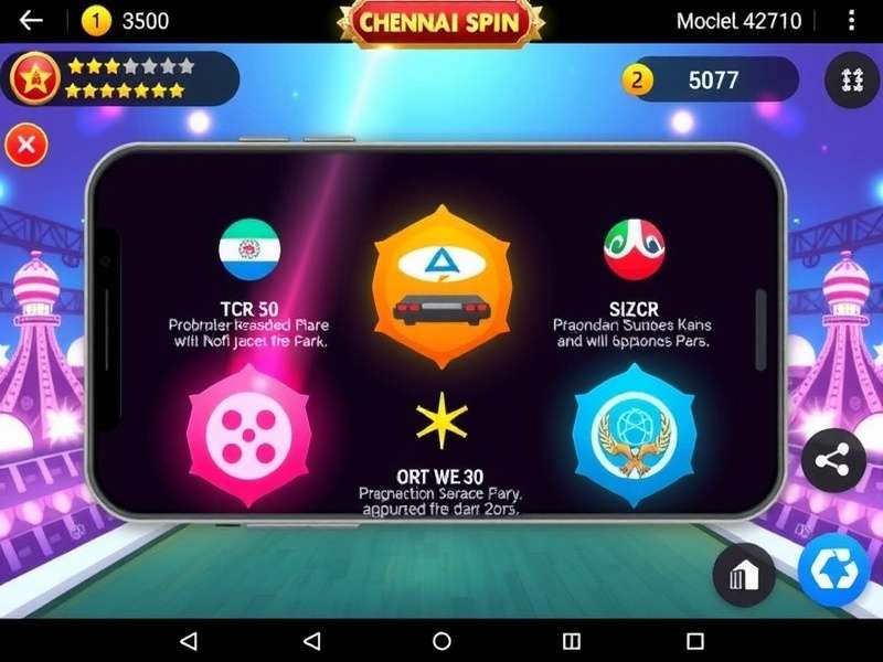 Chennai Spin Supreme mobile app interface